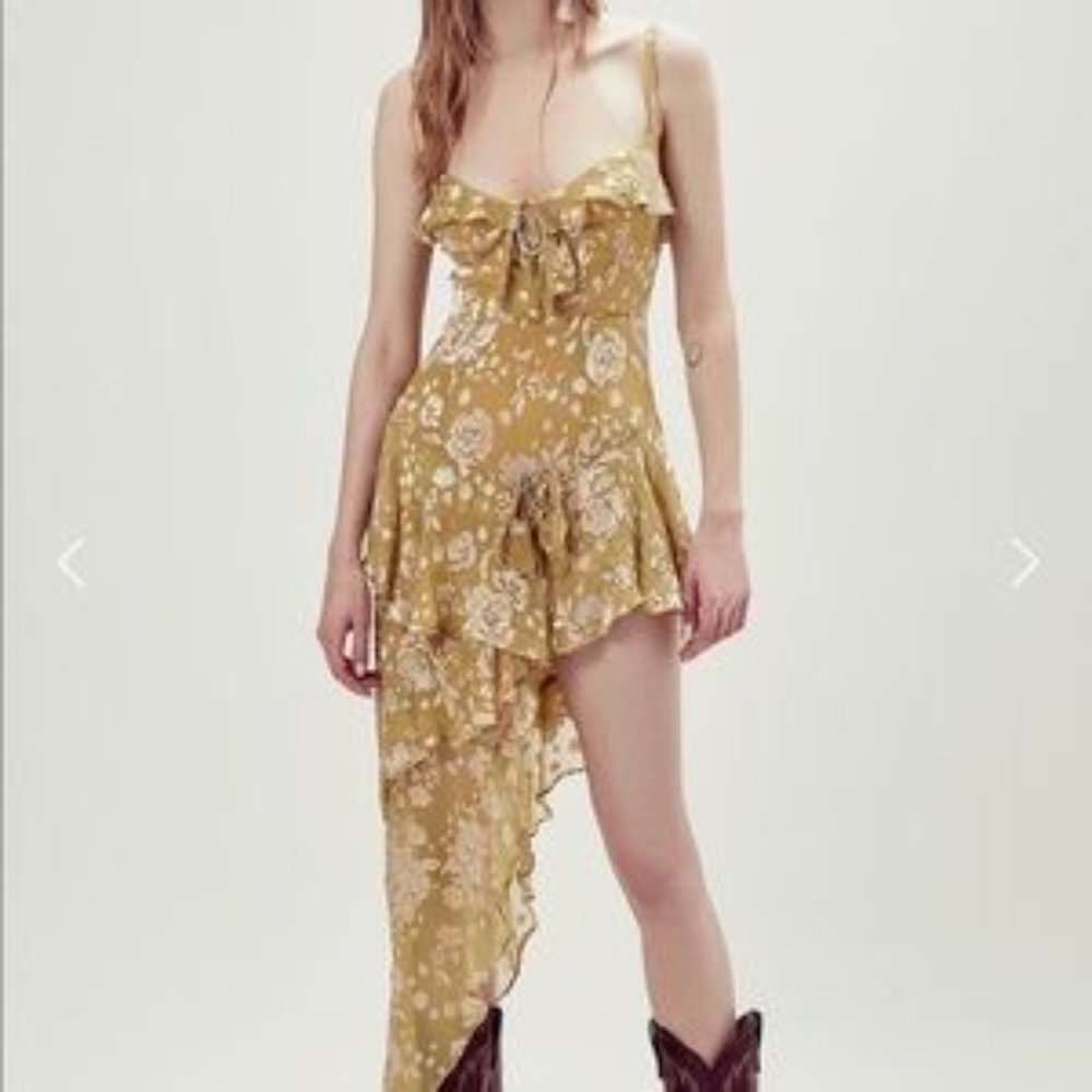 For Love & Lemons "Cosmo Asymmetrical Dress"